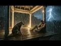 Thunderstorm Camp on a Remote Watchtower / Alone with my Dog | RDR2 ASMR