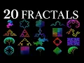 Watch 20 Math Fractals Build Themselves