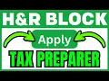 How To BECOME An H R Block Tax Preparer QUICK EASY 2026