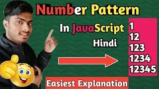 number pattern problem - 2 pattern in javacript 2019