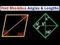 Find Angles in a Rhombus Geometry Eat Pi