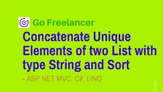 Concatenate Unique Elements of two List with type String and Sort using LINQ C