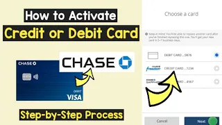 Activate Chase Credit or Debit Card Chase New Credit Card Activation Verify Chase Card