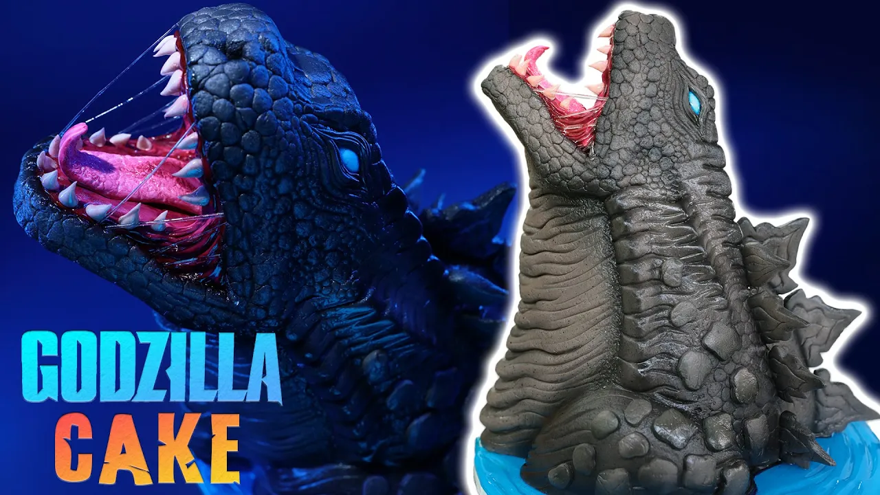 EPIC GODZILLA CAKE! - NERDY NUMMIES