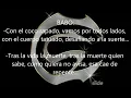 Cartel De Santa Con El Coco Rapado Letra