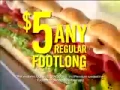 Subway Five Dollar Footlong commercial