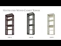 Allen and Roth Ventilated Closet Accessories