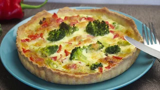 Rezept PIZZA  backen aus einem QUARK ÖL TEIG, einfach und gelingt immer auch ohne Hefe. 