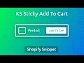 KS Sticky ATC - Shopify copy-paste snippet code
