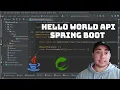 Simple Hello World API Spring Boot Java IntelliJ