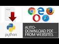 Auto Download all Pdf files from Websites Auto Pdf download from Websites