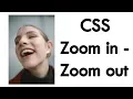 CSS Zoom in out CSS animation