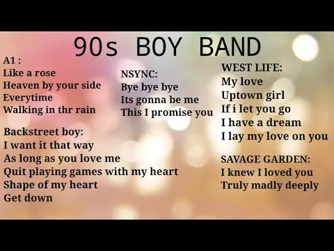 Download MP3 90s BOY BAND MUSIC HIT
