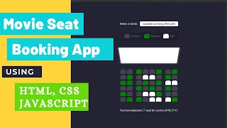 Movie Seat Booking Web App With HTML CSS And Javascript