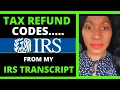 IRS transcript refund codes and meaning-Tax refund still processing 2021