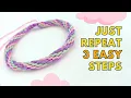 Step-by-Step Tutorial to Crafting a 3-Color Spiral Bracelet DIY Macrame Spiral Bracelet