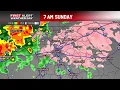 Latest timing of winter weather in north Georgia