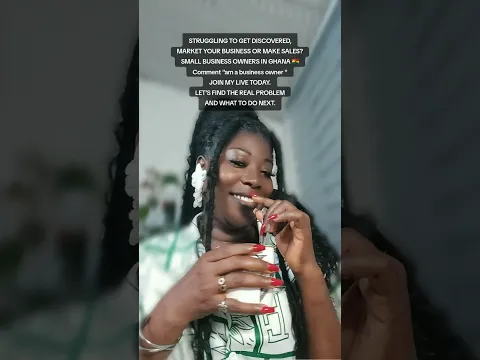 Join my tiktok live now business owners in Ghana #GhanaBusiness #businessowners
