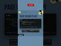 Javascript Page Visibility API