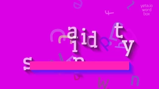 SAPIDITY - HOW TO PRONOUNCE SAPIDITY