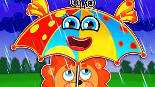 Lion Family | Rain, Rain, Go Away | Cartoon for Kids