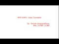 PHP OOPS - Class Constant