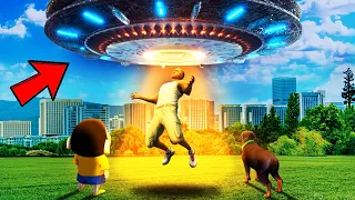 Download SHINCHAN AND FRANKLIN GOT CAPTURED BY ALIENS INSIDE UFO SPACESHIP IN GTA 5 MP3