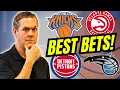 Monday NBA BEST Bets Knicks vs Hawks Pistons vs Magic NBA Predictions Today