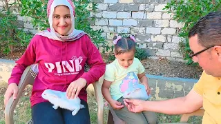 بابا عملنا مفاجأة وجبلنا ارانب