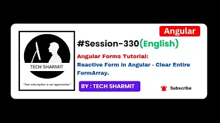 Angular Reactive Forms Tutorial in English Clear Entire FormArray Practical Example Ep-330