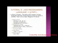 Tutorial 5 Java Programming Language - I BLUEJ FOR 9th