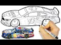 How-to-draw a Race Car NASCAR Kevin Harvick Drawing and Coloring Pages Tim Tim TV