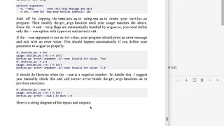 Tiny Python Projects Ch 11 Pt 1 Bottles of Beer intro