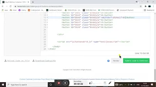DAY - 8 Buttons Container 10 DAYS OF JAVASCRIPT HACKERRANK TUTORIAL FOR BEGINNERS