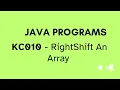 KC010 - Java Program