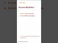 Access Modifiers 17