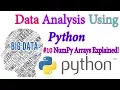 What is Numpy and why use NumPy Arrays - Python Data science In Hindi