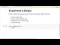 Implement a Deque Interview Problem-37