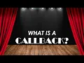 What Is A Callback
