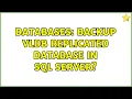 Databases Backup VLDB replicated database in SQL Server 2 Solutions