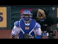 Laz Diaz jokingly stares down Salvador Perez after Perez overturns 2 of his calls in a row using ABS