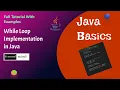9 While loop in Java Krishan Ranaweera