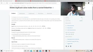 Delete duplicate-value nodes from a sorted linked list HackerRank