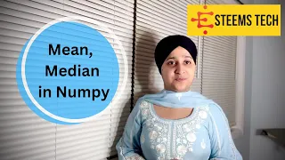 Mean Median in Numpy