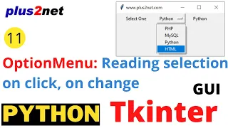 Tkinter OptionMenu reading selected option updating label on click of button trace of StringVar