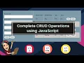 Complete CRUD Operations using JavaScript with CSS Html