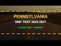 Pennsylvania DMV Written Test 2026-2027 18 Real Questions with Explained Answers