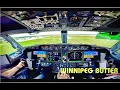 BOEING 737 MAX LANDING in Winnipeg 4K FULL ATC