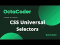 Mastering CSS Universal Selector HTML CSS