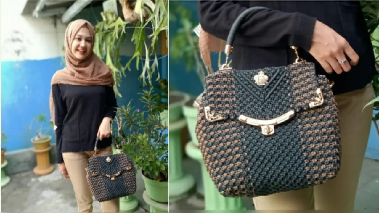 FULL THE EASY MACRAME BAG- TAS TALI KUR TERBARU. 